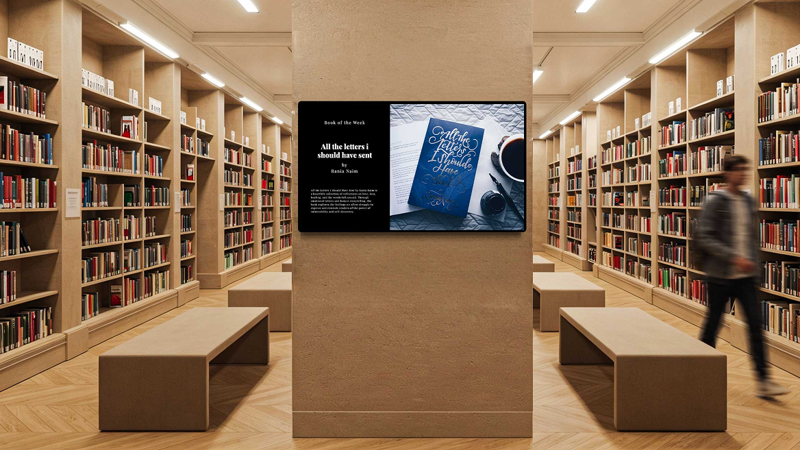 Library digital signage