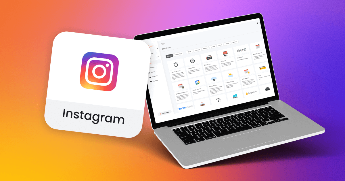 Instagram digital signage: display your feed on any screen