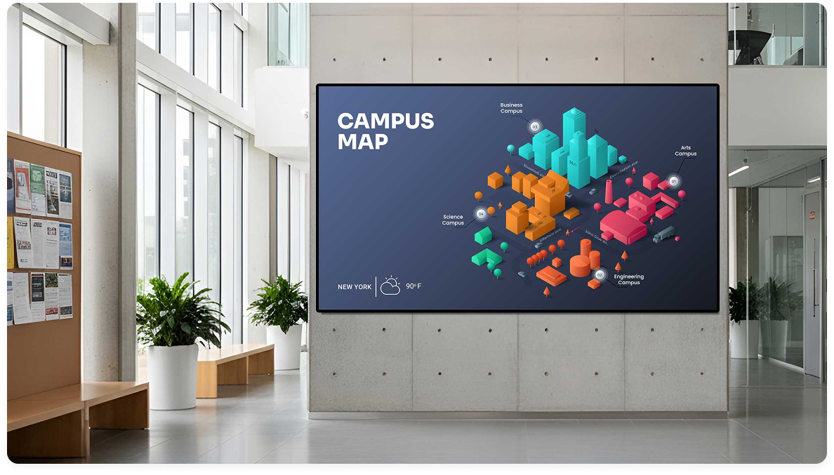 Digital wayfinding signage