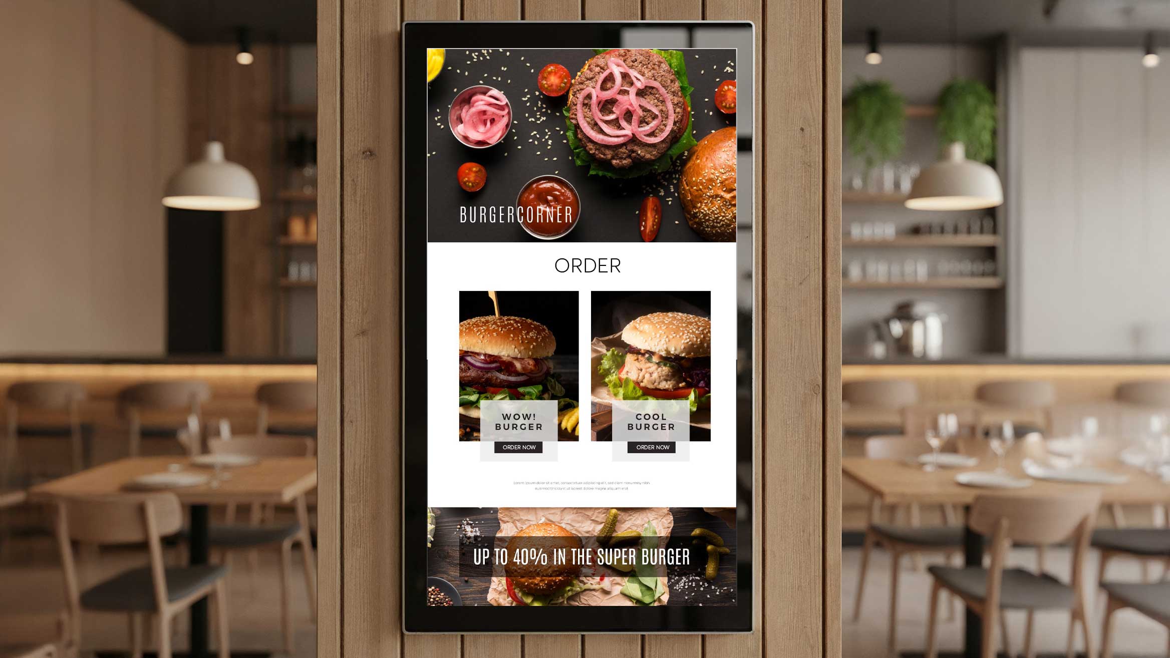 Touchscreen digital signage