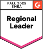Yodeck digital signage Regional Leader Fall 2025 badge