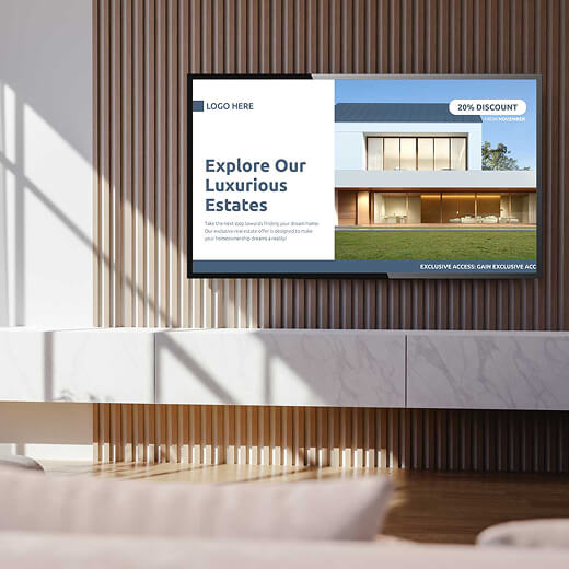 Real Estate digital signage