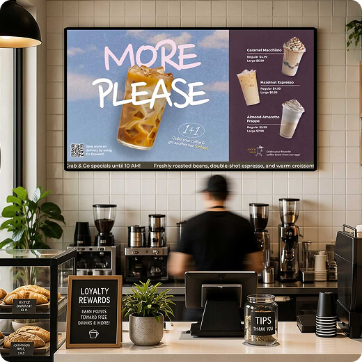 Restaurants & cafes digital signage solution Yodeck